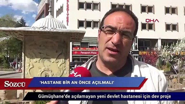 Gümüşhane’de açılamayan yeni devlet hastanesi için dev proje