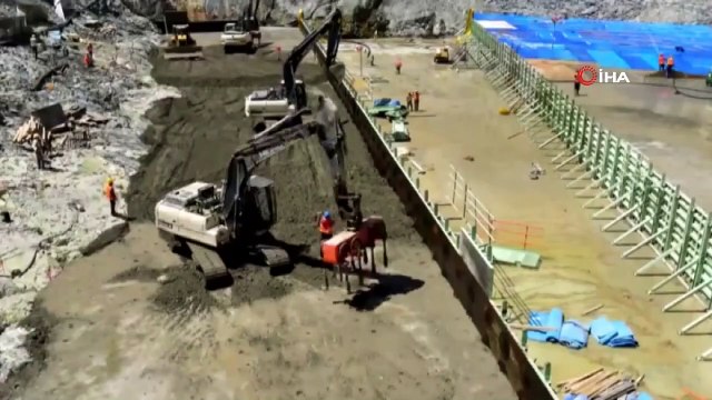 Türkiye'nin en büyüğü olacak Yusufeli Barajı'nda gövde inşaatının yüzde 25'i tamamlandı