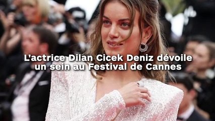 L'actrice Dilan Cicek Deniz en dévoile un peu trop, son décolleté trop plongeant l'a trahie...
