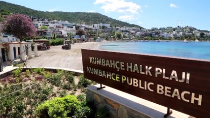 Bodrum'un halk plajlarındaki şezlonglar kaldırılıyor - MUĞLA