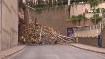Başakşehir'de Çöken İstinat Duvarının Çevresinde Teknik Çalışmalar Devam Ediyor