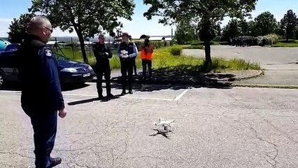 Forbach : envoi d'un drone par les gendarmes pour reconnaissance des lieux