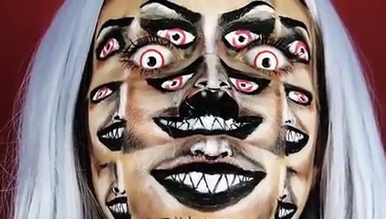 Maquillage extraordinaire : 30 yeux sur son visage !