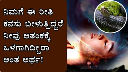 ಮಲಗಿದಾಗ ಈ ರೀತಿ ಕನಸುಗಳು ಬಿದ್ದರೆ ನೀವು ಆತಂಕದಲ್ಲಿ ಇದ್ದೀರಾ ಅಂತ ಅರ್ಥ