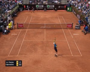 تنس:بطولة ايطاليا المفتوحة: بيريتيني يهزم زفيريف 7-5 و 7-5