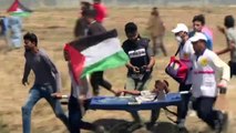 الفلسطينيون في غزة يتظاهرون في الذكرى 71 للنكبة