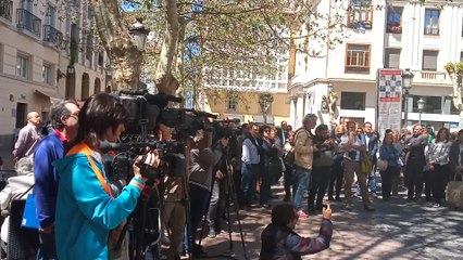 Concentración en Vitoria por la anciana fallecida tras ser atacada en un portal