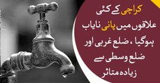 Water shortage deepens in Karachi