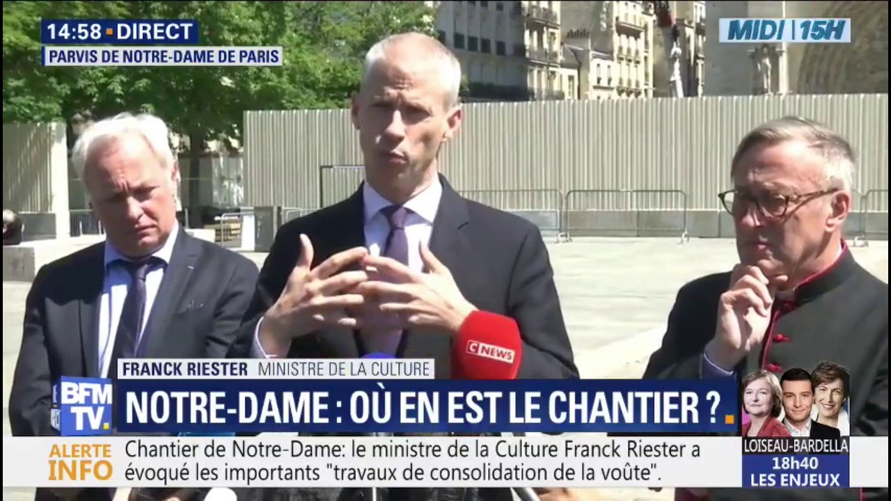 Le ministre de la Culture juge l'arrêt de la collecte de dons pour Notre-Dame "beaucoup trop prématurée"