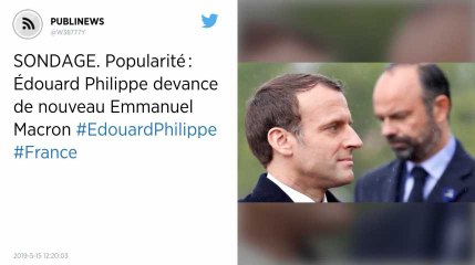 Popularité : Édouard Philippe devance de nouveau Emmanuel Macron