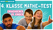Erwachsener vs. Schulkind -  4. Klasse Mathe-Test mit Lia, Felix und Khalid (RebellComedy)