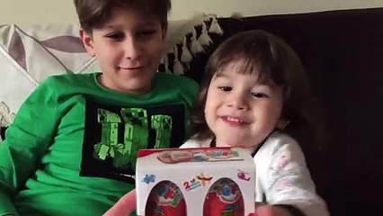 Han Brothers Opening Suprise egg chocolate hands