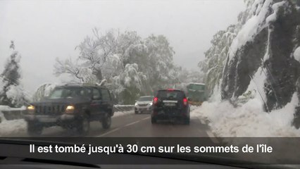En Corse, neige et record de froid pour un mois de mai