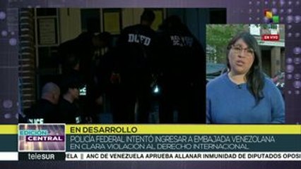 EEUU: se mantiene cerco policial afuera de la embajada venezolana