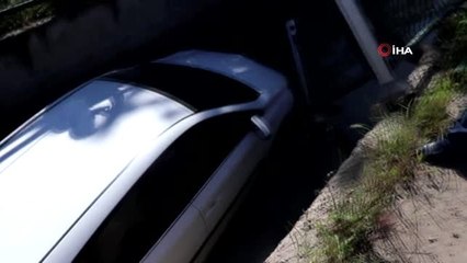 Kontrolden Çıkan Otomobil Sulama Kanalına Uçtu