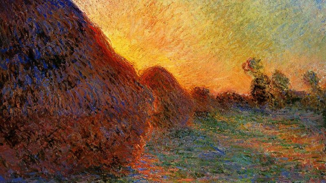 Eine menge heu für monets heuhaufen