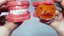 O efeito das chupetas nos dentes das crianças