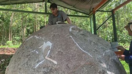 Restauran en Costa Rica esfera precolombina más grande del mundo