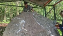 Restauran en Costa Rica esfera precolombina más grande del mundo