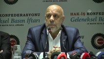 Hak-İş Başkanı Arslan: '11 bin 500 üyemiz sendikalarımızdan istifa ettirildi' - ANKARA