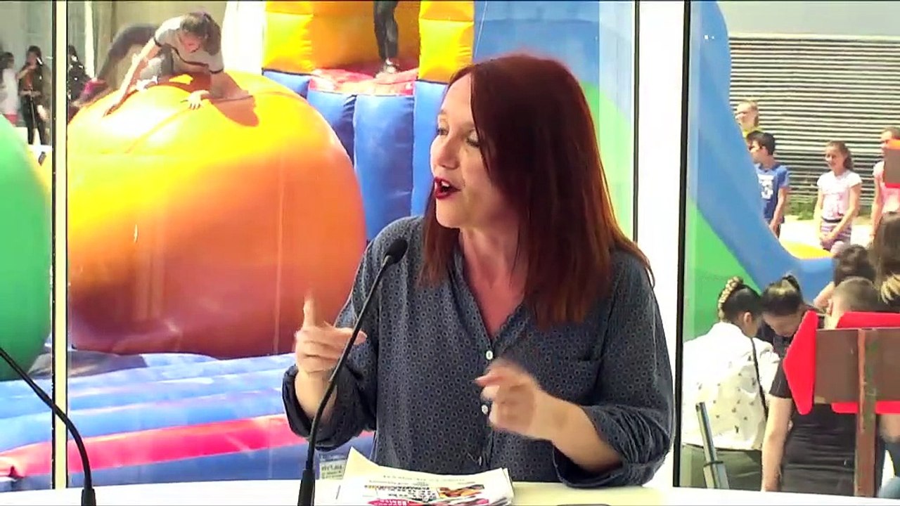 Linda Bouchicha invitée du studio mobile de Maritima TV.