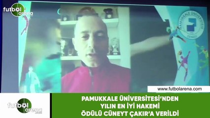 Pamukkale Üniversitesi'nden Cüneyt Çakır'a Yılın En İyi Hakemi ödülü