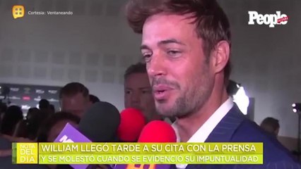 Asi contestó William Levy a una reportera que lo llamó impuntual