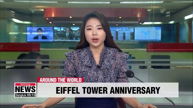 Paris celebrates 130 year anniversary of Eiffel Tower with laser light show