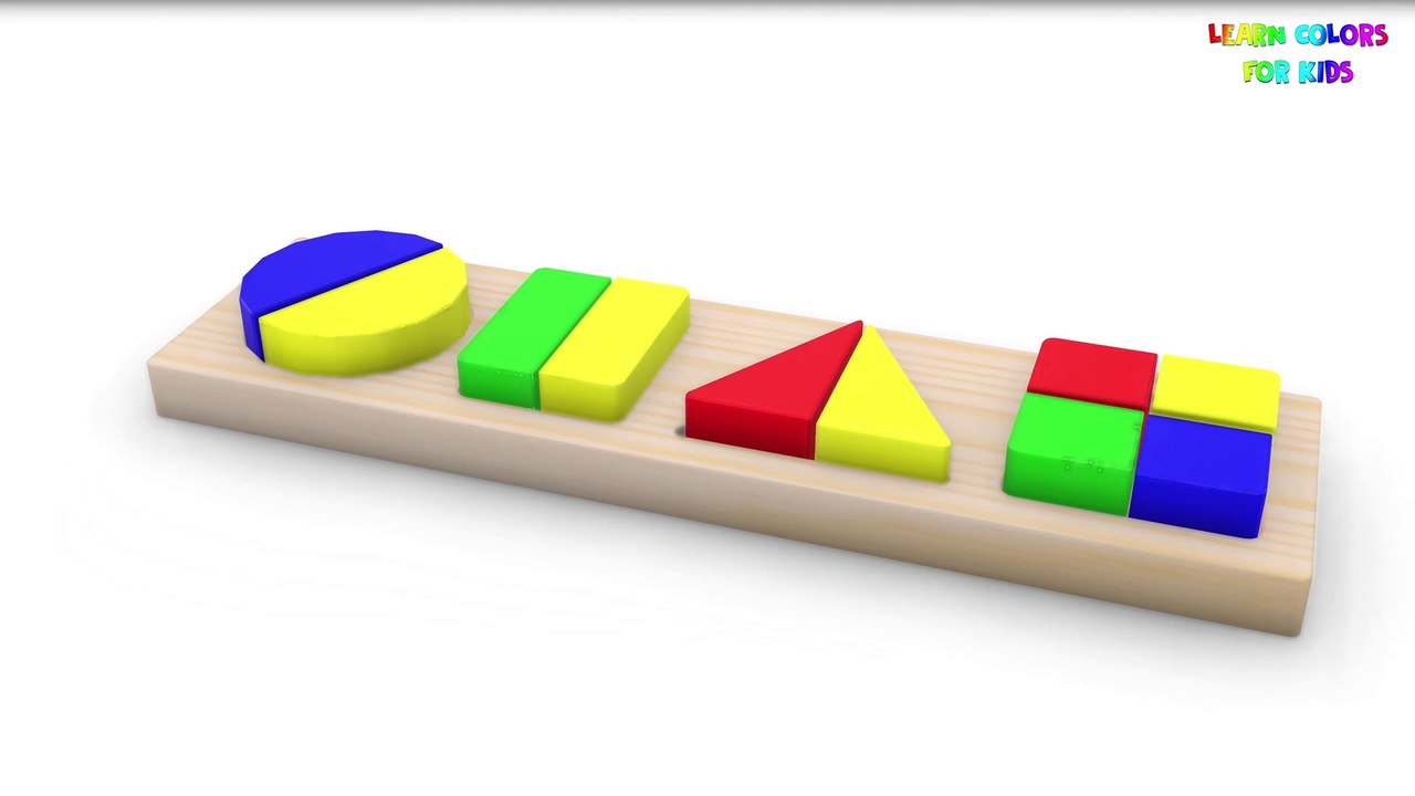 Learn Colors With Shapes For Kids | Wooden Toy Shapes For Children | Kids Learning Videos