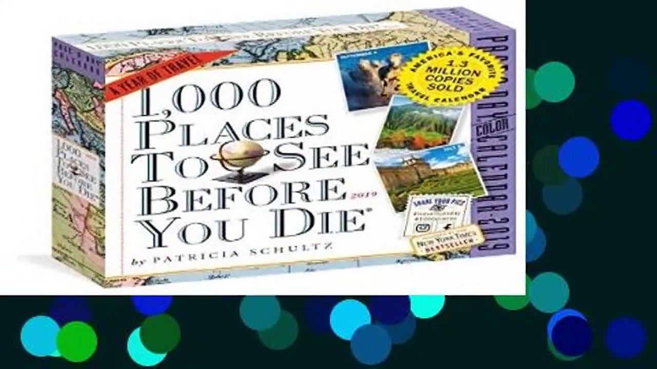 [Read] 1000 Places to See Before You Die Page-A-Day Calendar 2019  For Kindle