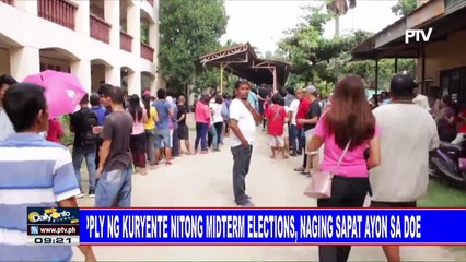Supply ng kuryente nitong midterm elections, naging sapat ayon sa DOE