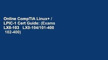 Online CompTIA Linux  / LPIC-1 Cert Guide: (Exams LX0-103   LX0-104/101-400   102-400)