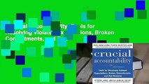 Crucial Accountability: Tools for Resolving Violated Expectations, Broken Commitments, and Bad