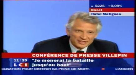 Questions journalistes à Villepin (1)