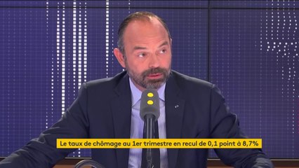 Baisse du chômage : "C’est le meilleur résultat qu’on ait depuis 10 ans. Ça veut dire qu’il faut continuer avec cohérence, avec constance" affirme Edouard Philippe