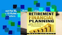 About For Books  Retirement Financial Planning: The 15 Rules Of Retirement Planning  Best Sellers