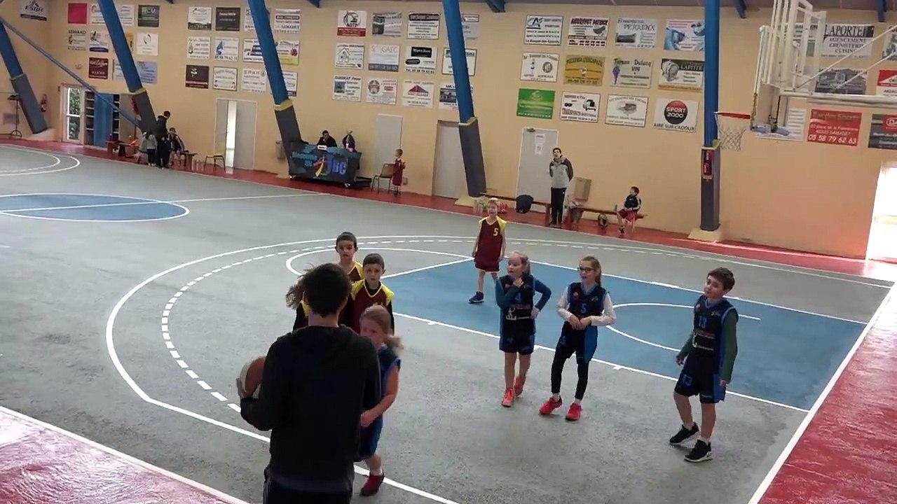 09.02.19 U 09 MINI POUSSINS Débutants TURSAN BASKET CHALOSSE 2- ELAN TURSAN  1e Partie
