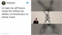 Un lapin de Jeff Koons vendu 91,1 millions de dollars, record pour un artiste vivant