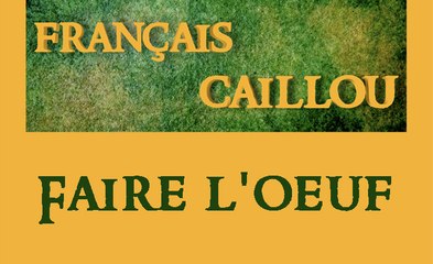 Français caillou / Définition du jour : Faire l'oeuf
