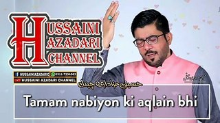 Mir Hasan Mir | Hussain Ka Rutba | Full HD Lyrics Manqabat 2019 | Hussaini Azadari Channel