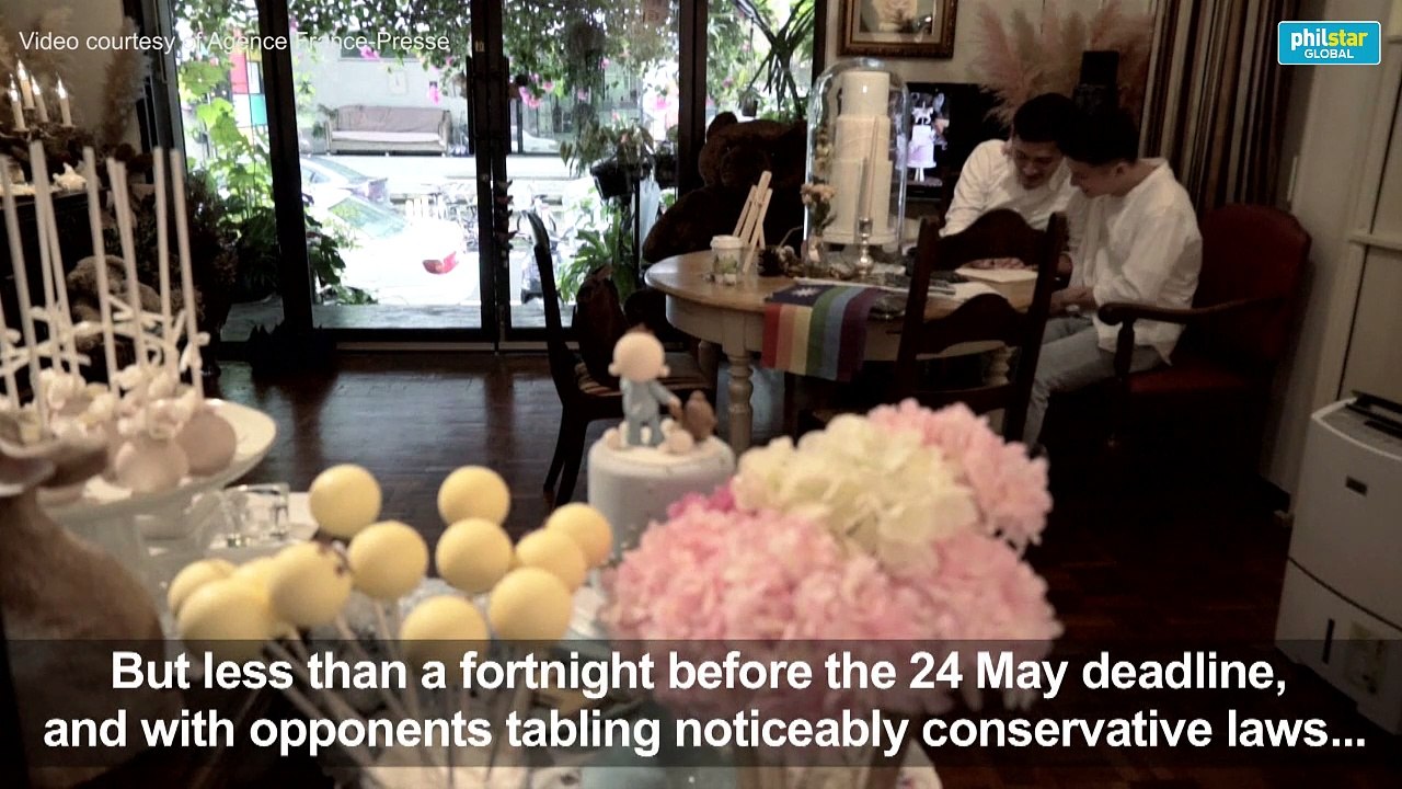 Taiwan gay couples plan weddings ahead of marriage deadline