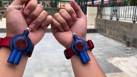 web shooter spiderman wrist working straps
