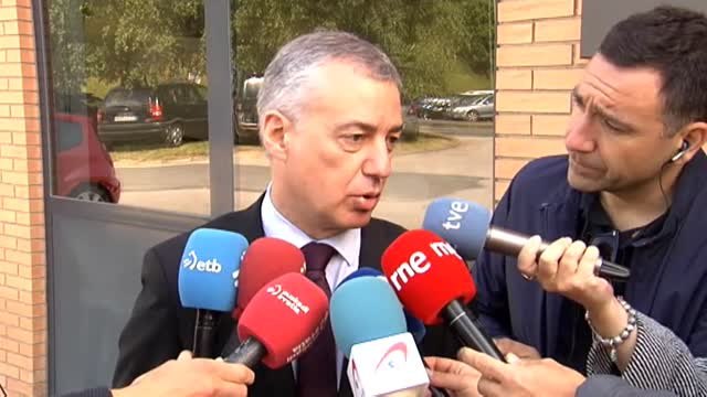 Urkullu: Tenemos confianza en el cumplimiento de los procedimientos