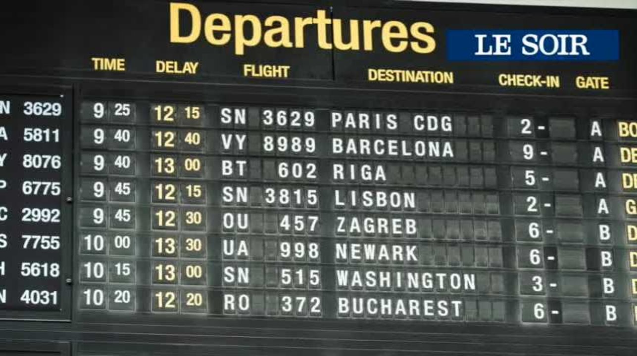 Grève sauvage chez Skeyes: environ cent vols annulés dans le pays, ambiance à l'aéroport