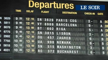 Grève sauvage chez Skeyes: environ cent vols annulés dans le pays, ambiance à l'aéroport