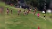 Salva a una niña de dos años de ser arrollada en un partido de rugby