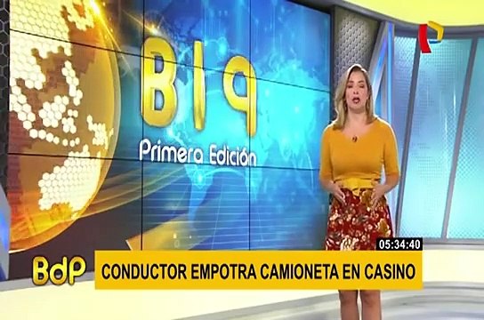 Lince: conductor aparentemente ebrio choca su vehículo contra fachada de casino