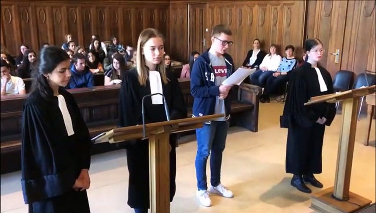 Tribunal de Sarreguemines : les jeunes du lycée Poncelet de Saint -Avold à la barre