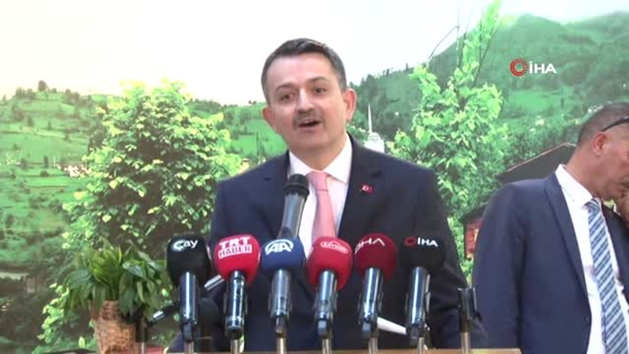 Bakan Pakdemirli: "Yaş Çay Taban Fiyatını İnşallah Bu Sene 2,90 Olarak Belirledik; 13 Kuruş da...