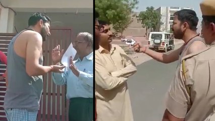 पुलिस के सामने युवक ने अफसरों पर तान दी पिस्टल, बोला-'माथे में उतार दूंगा सारी गोली', Video Viral